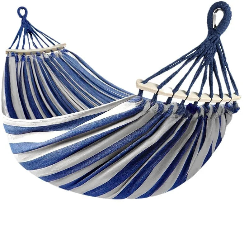 Durable Outdoor Hammock with Wooden Frame for Camping