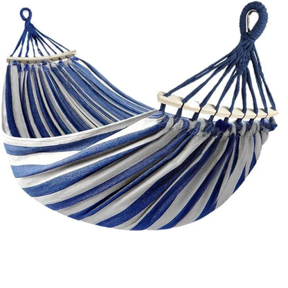 Durable Outdoor Hammock with Wooden Frame for Camping