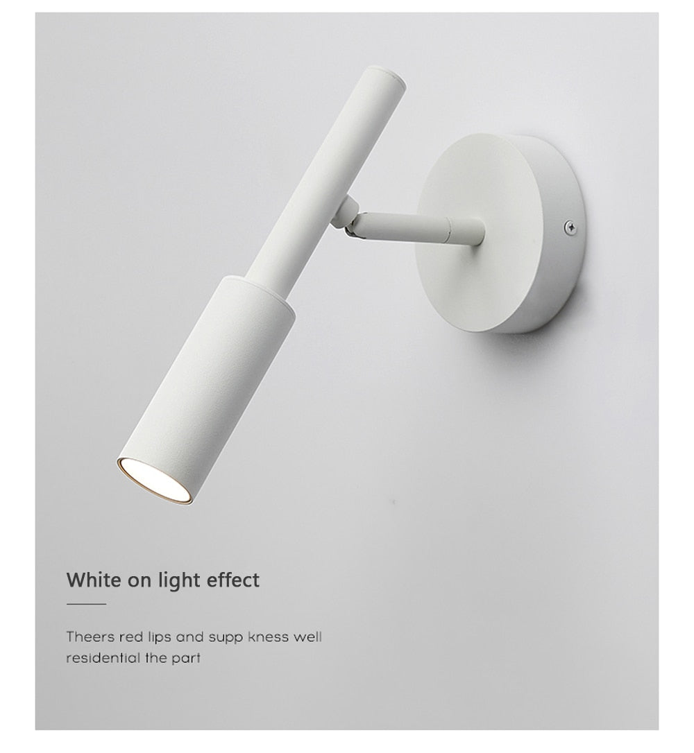 Flexible Black Adjustable Wall Reading Lamp