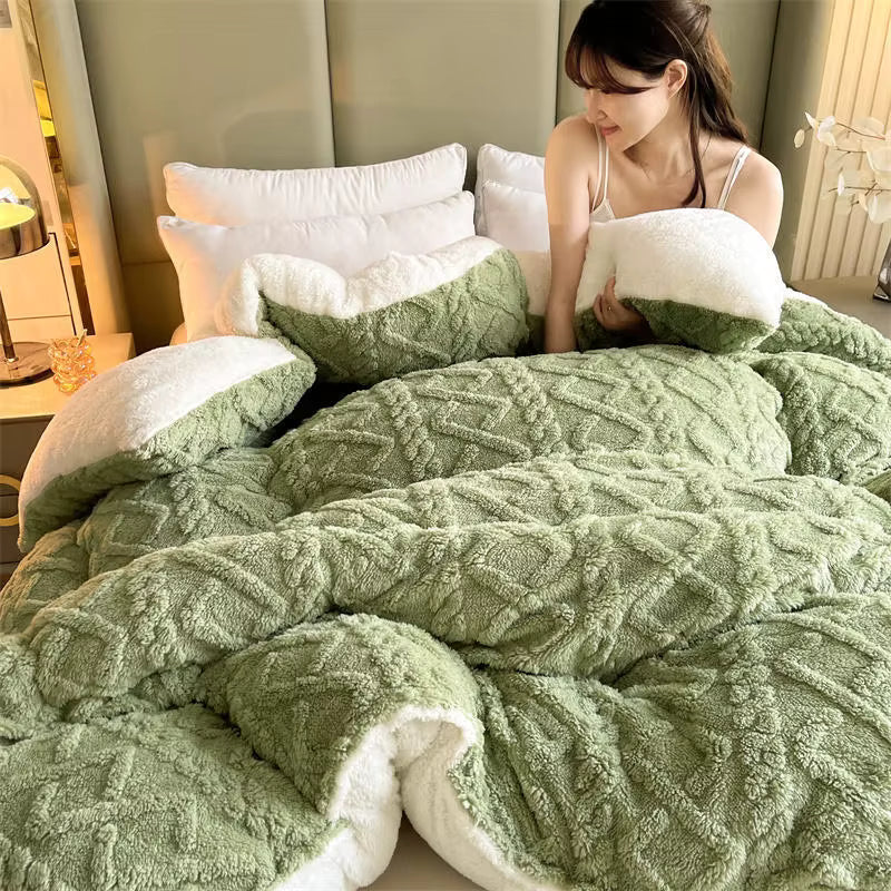 Cozy Plush Weighted Blanket Super Soft for Cold Nights