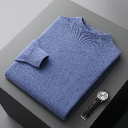 Warm Mens Merino Wool Crew Sweater