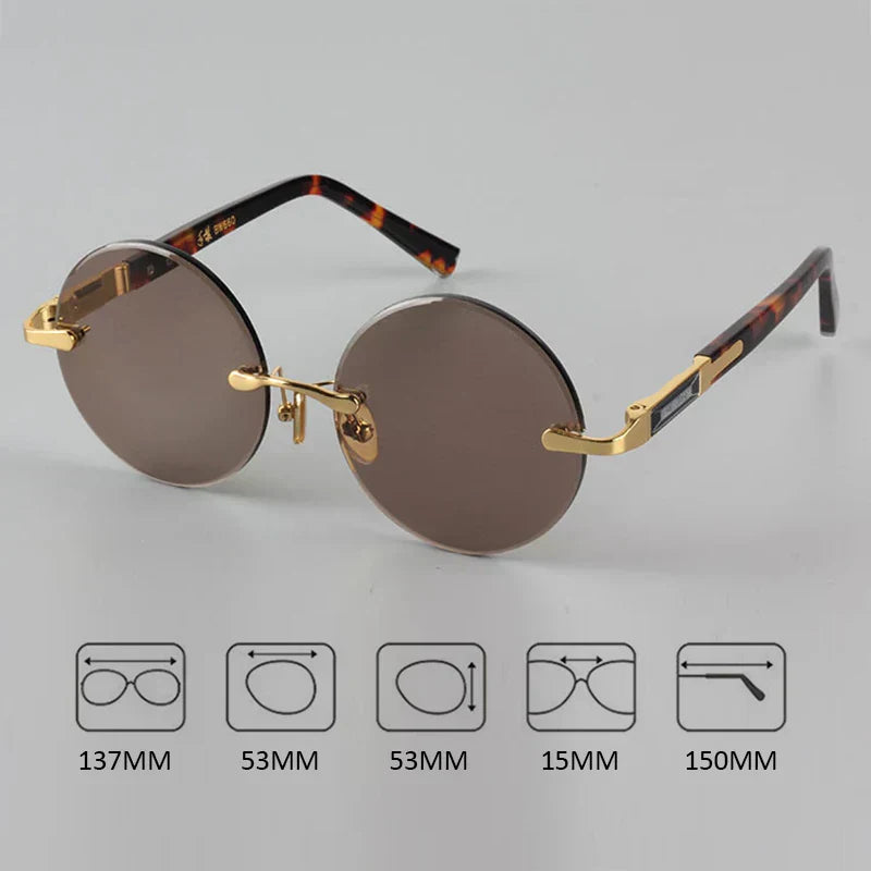 Stylish Frameless Sunglasses UV Protection Anti Scratch - Lusomart
