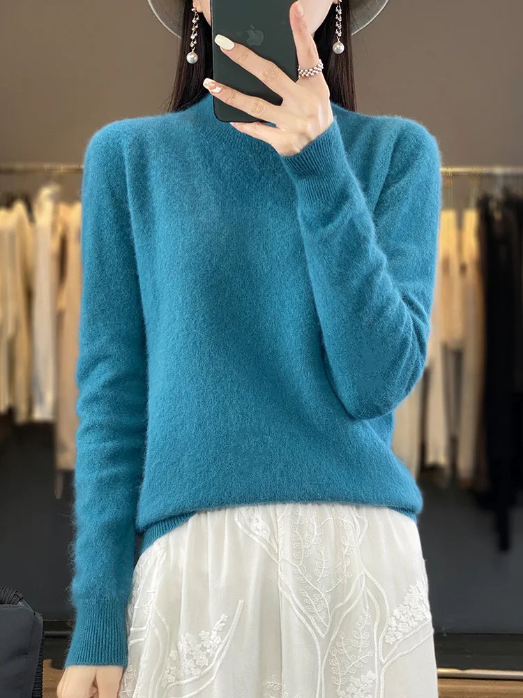 Luxurious Pure Cashmere Women's Soft Knit Sweater