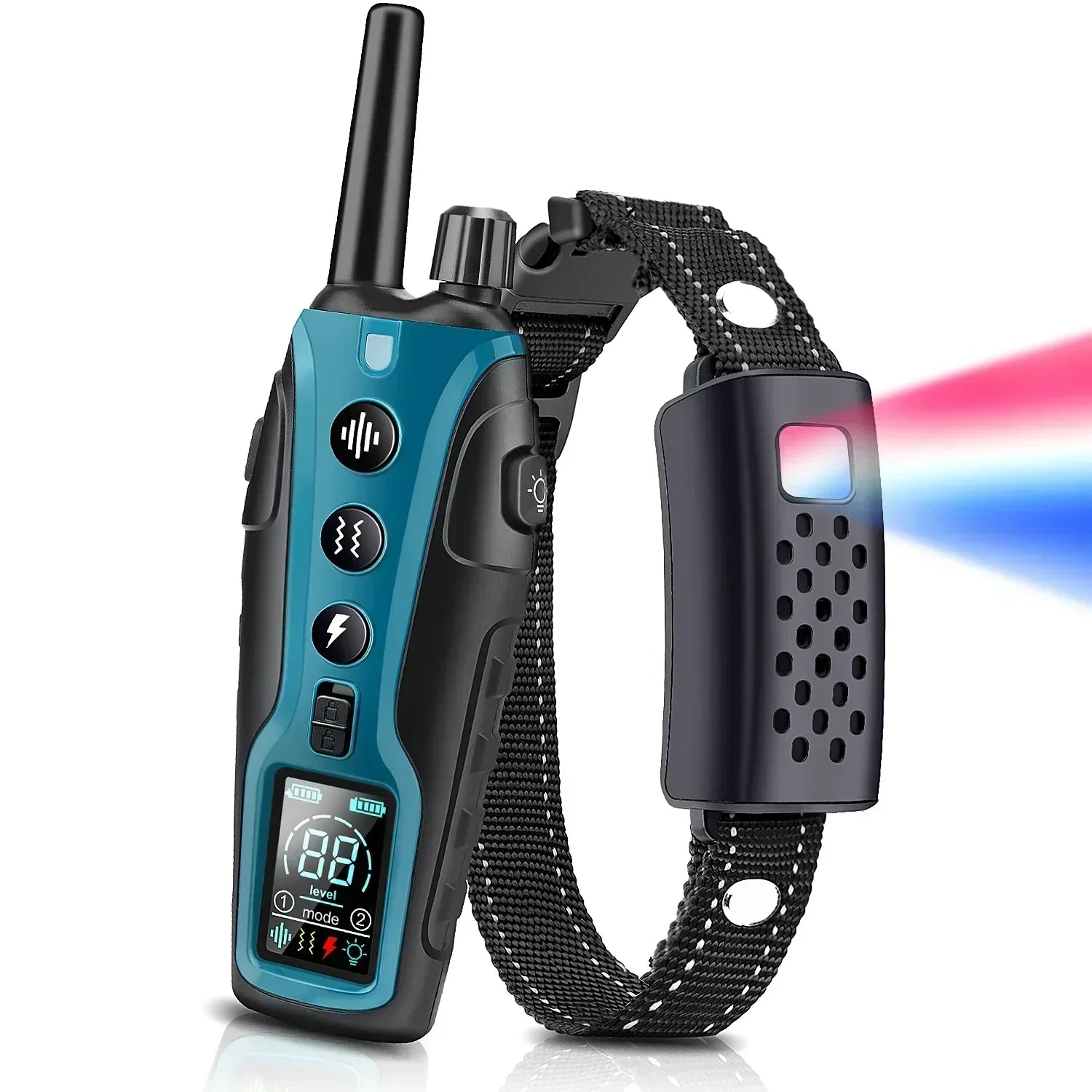 Rechargeable Dog Training Collar With LED Light - Lusomart