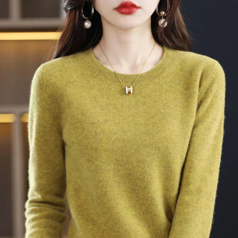 Warm Cozy Wool Cashmere Winter Sweater - Lusomart