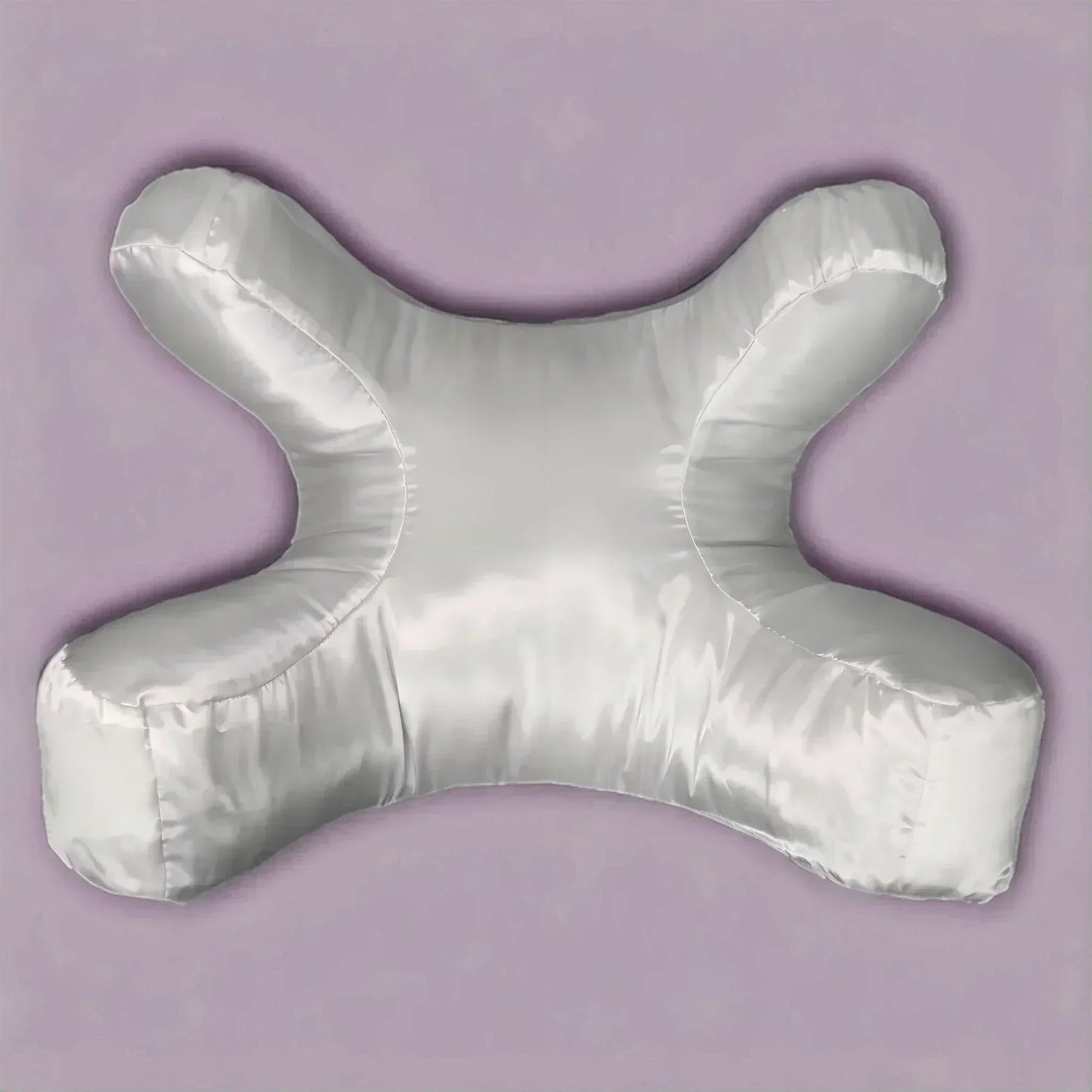 Soft Plush Face Pillow with Smooth Satin Cover