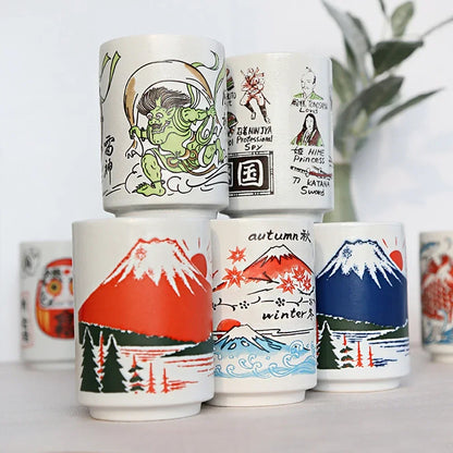 Traditional Japanese Ceramic Tea Cups