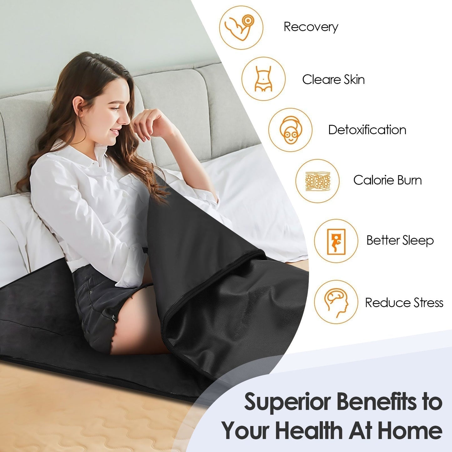 Portable Infrared Sauna Detox Blanket for Relaxation