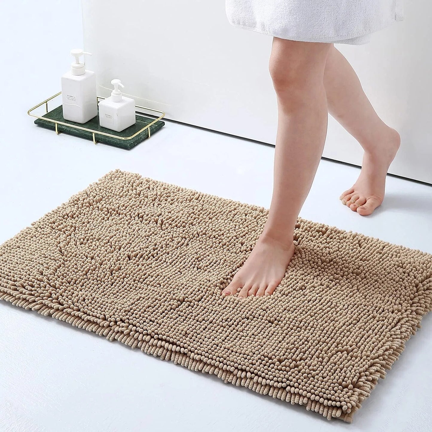 GripSoft Anti Slip Luxury Bathroom Floor Mat