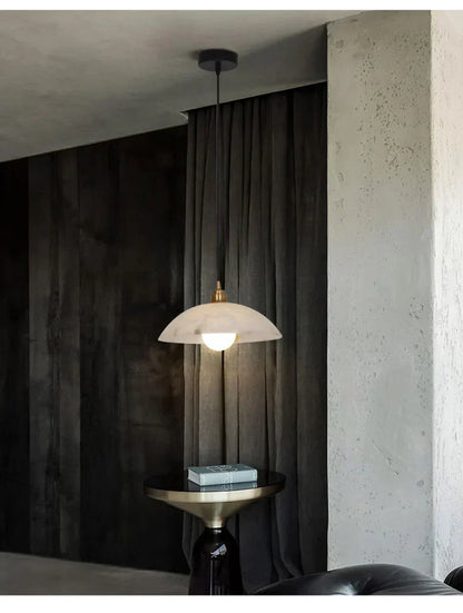 White Marble Pendant Light Fixtures