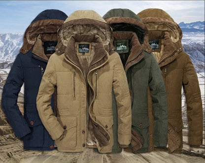 Warm Men's Quilted Down Everyday Parka Coat