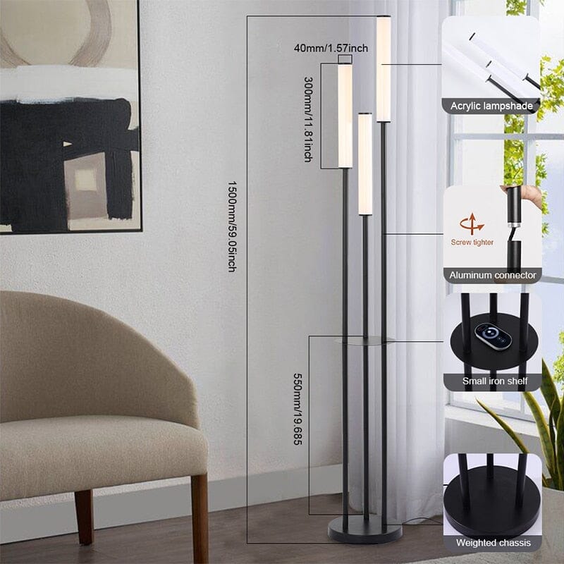 Bright Adjustable LED Floor Light
