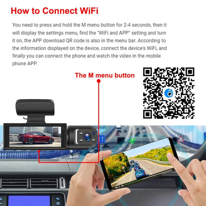 Dual Lens 1080P Car Dashboard Camera
