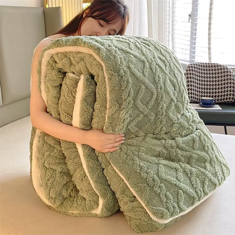 Cozy Plush Weighted Blanket Super Soft for Cold Nights