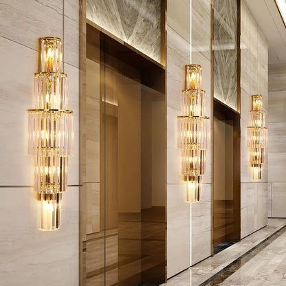 Sparkling Glass LED Wall Light With Soft Glow Effect