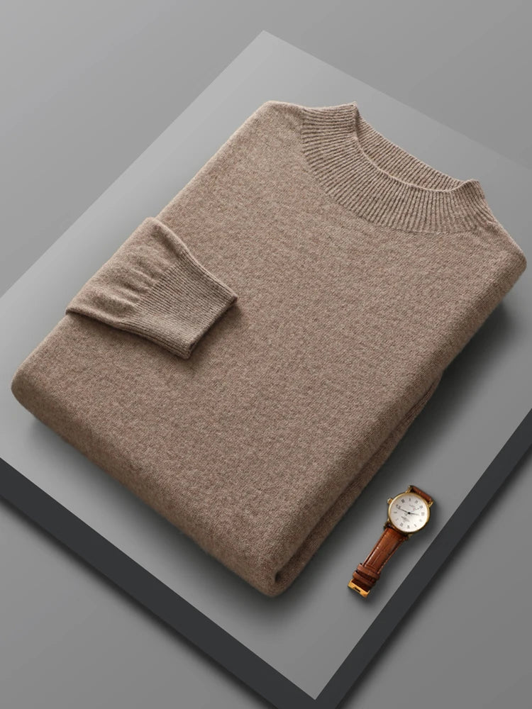 Warm Merino Wool Crew Neck Sweater