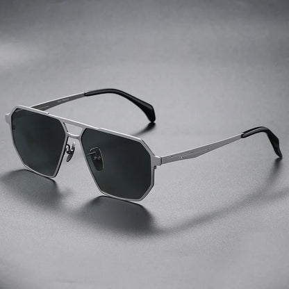 Premium Metal Pilot Sunglasses With Polarized Lenses