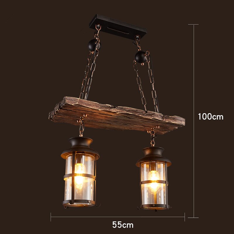 Rustic Metal LED Ceiling Pendant Light