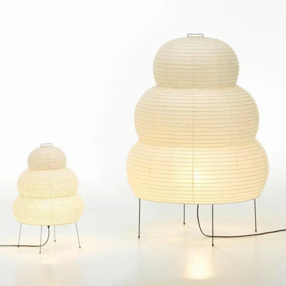 Rustic Wooden Tripod Floor Lamp