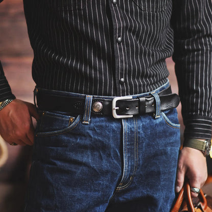 Leather Traditional Cowboy Belt