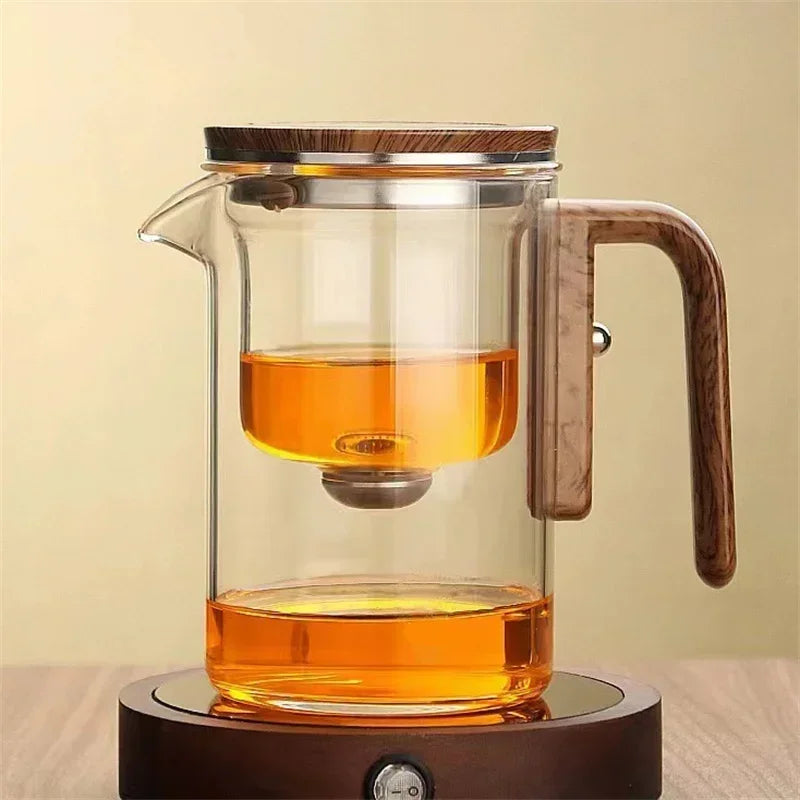Clear Glass Teapot With Built In Strainer And Infuser