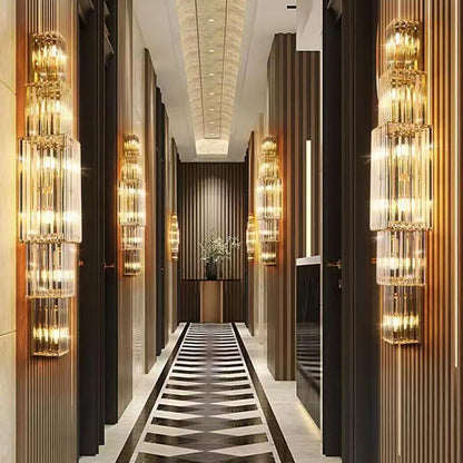 Sparkling Glass LED Wall Light With Soft Glow Effect