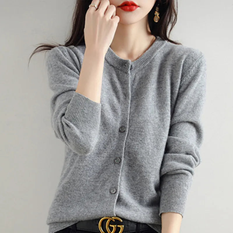 Cozy Cashmere Open Front Cardigan for Women