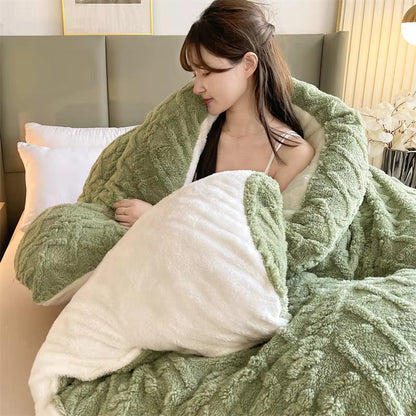 Cozy Plush Weighted Blanket Super Soft for Cold Nights