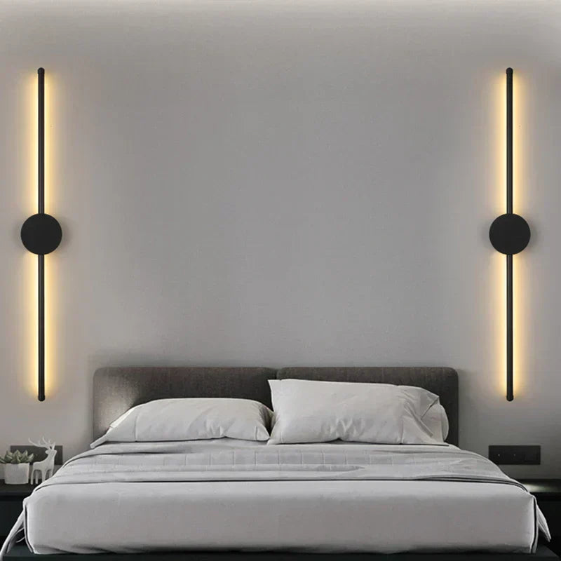 Slim LED Wall Lamp with 3 Brightness Settings - Lusomart