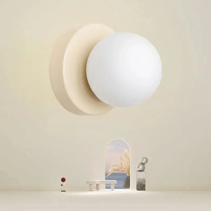 Elegant Round Glass LED Wall Lamp