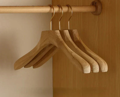 Luxury Wooden Broad Shoulder Clothes Hangers Set of 2