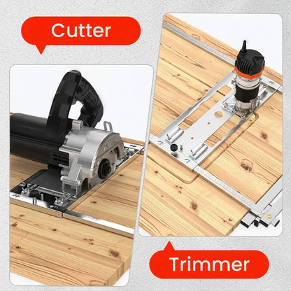 Accurate Cutting Guide Rail System for Circular Saws