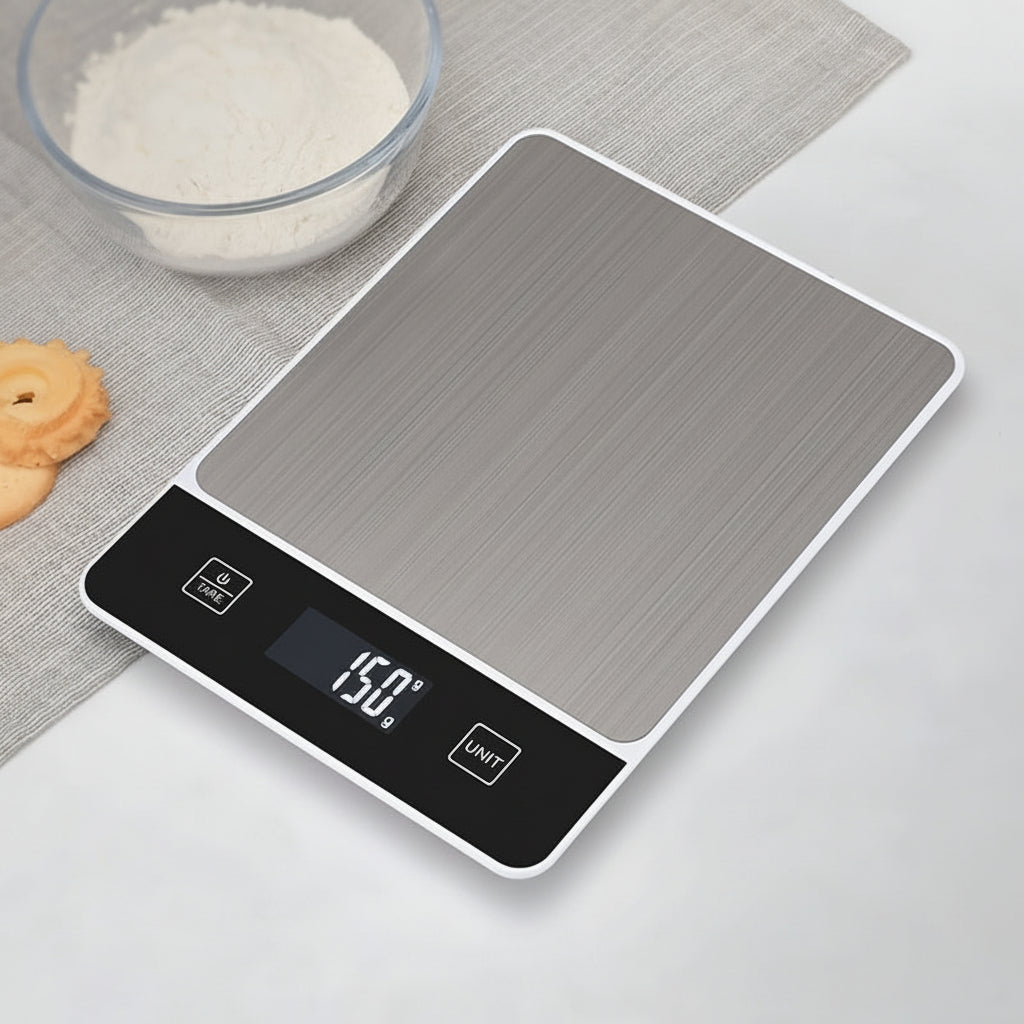 Accurate Digital Kitchen Scale 22lb Stainless Steel