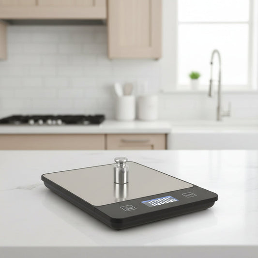 Accurate Digital Kitchen Scale 22lb Stainless Steel - Lusomart