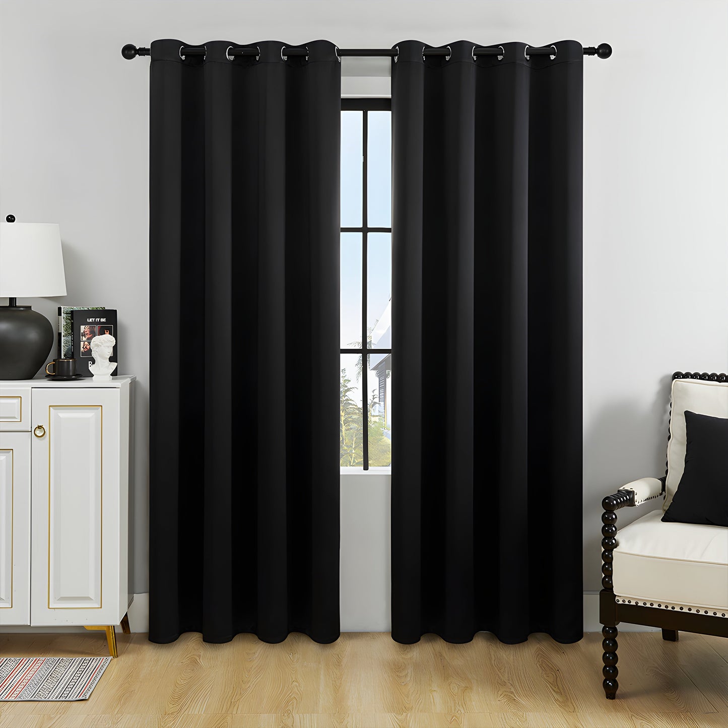 Blackout Curtain in Plain Solid Color Fabric