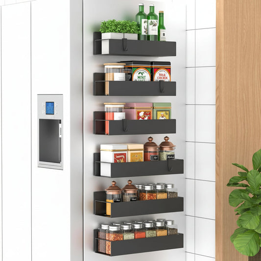Strong Adhesive Fridge Spice Storage Organizer Kit - Lusomart