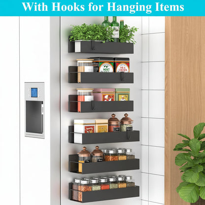 Strong Adhesive Fridge Spice Storage Organizer Kit
