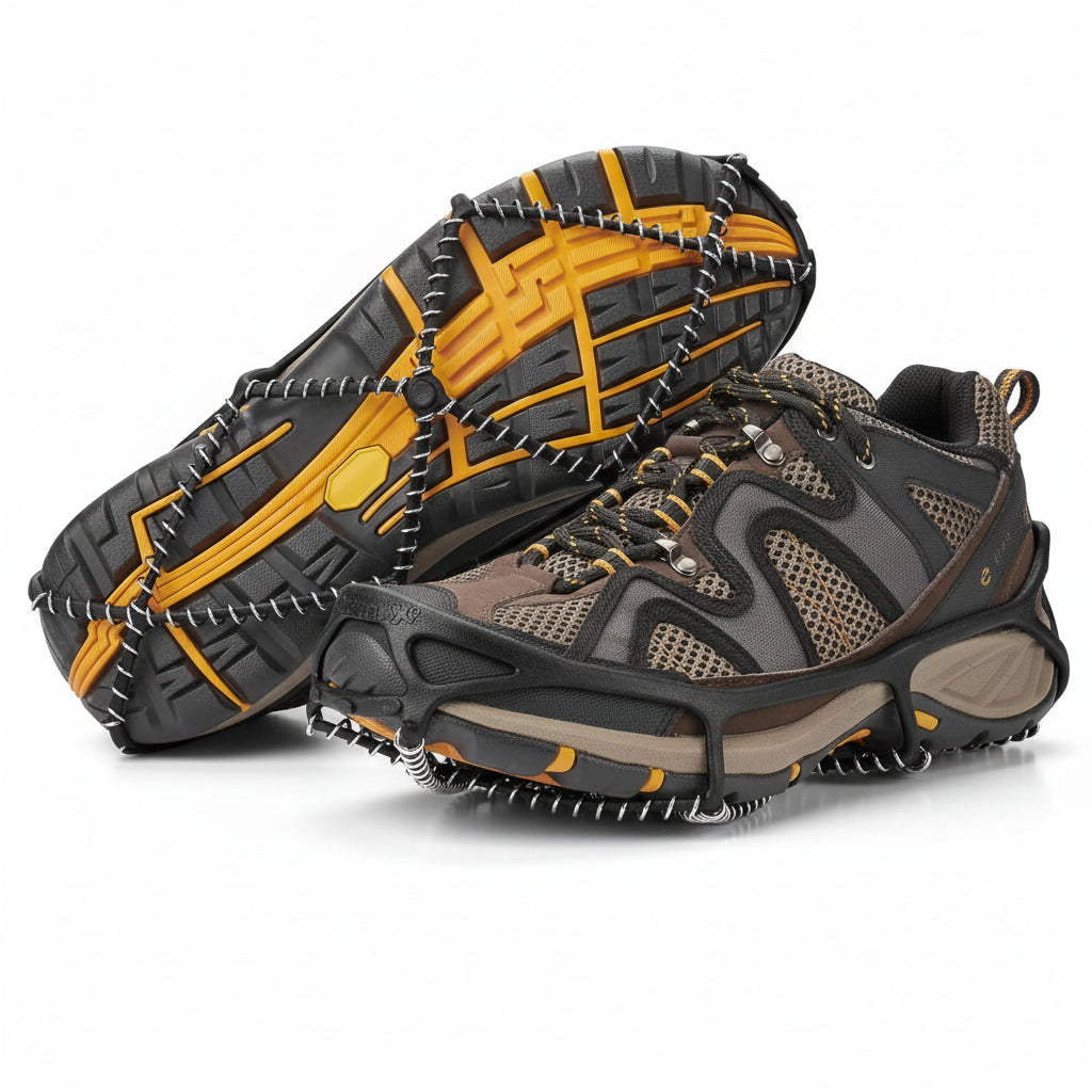 Winter Grip Shoe Spikes Ice Traction Cleats Stainless Steel
