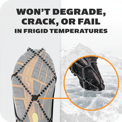 Winter Grip Shoe Spikes Ice Traction Cleats Stainless Steel