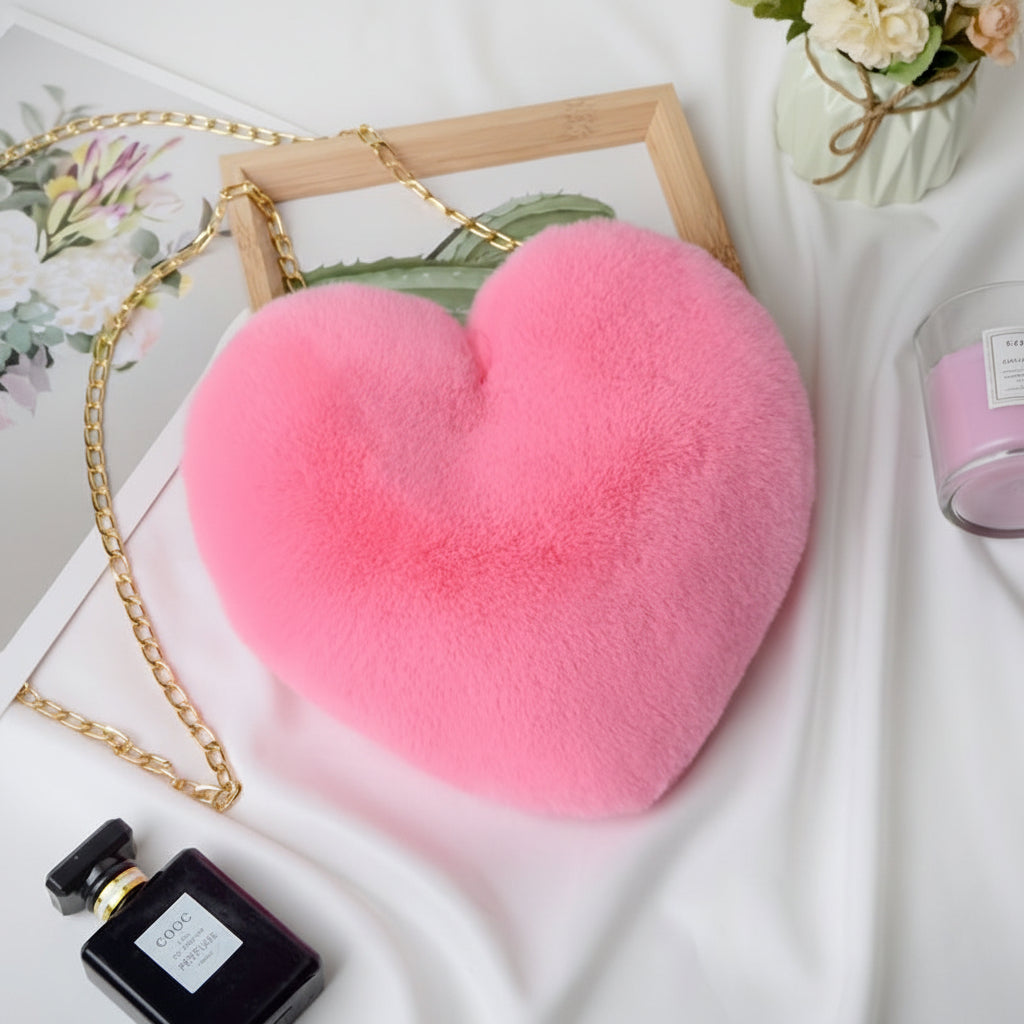 Fashion Fake Fur Cross Body Chain Bag