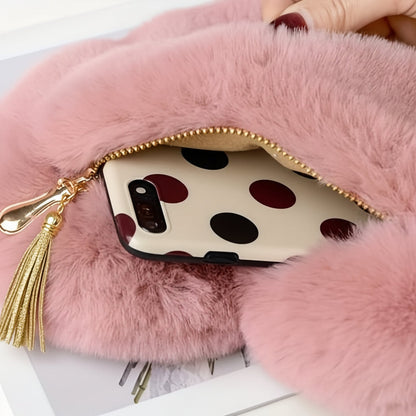 Fashion Fake Fur Cross Body Chain Bag