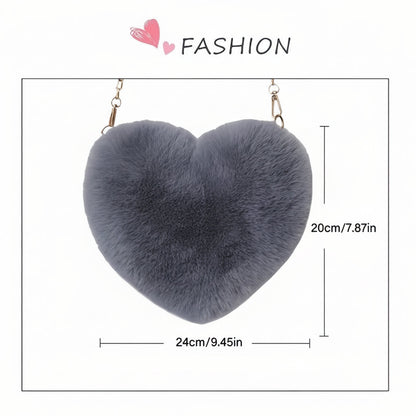 Fashion Fake Fur Cross Body Chain Bag