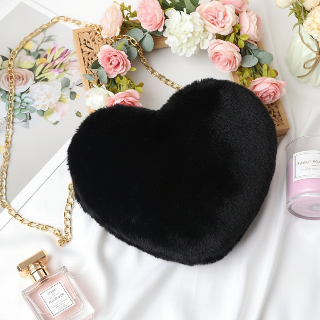 Fashion Fake Fur Cross Body Chain Bag