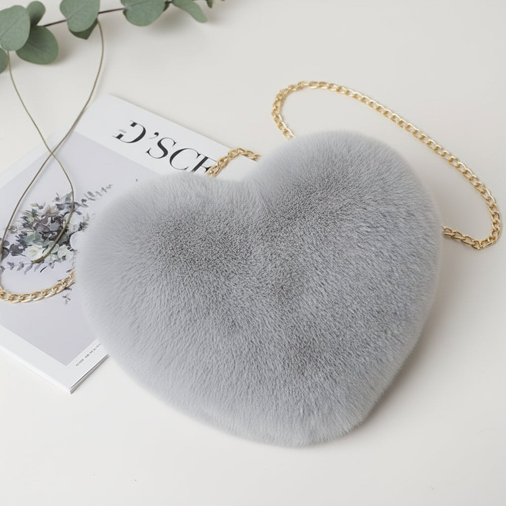 Fashion Fake Fur Cross Body Chain Bag