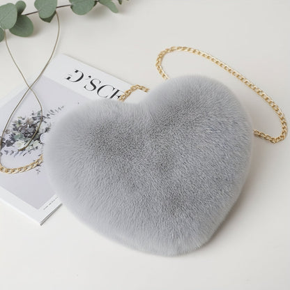 Fashion Fake Fur Cross Body Chain Bag