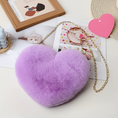 Fashion Fake Fur Cross Body Chain Bag