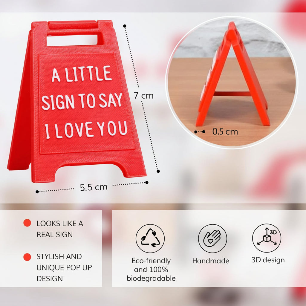 Sweet Heart Wooden Table Top Sign