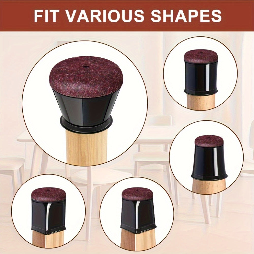 Furniture Floor Savers Rubber Anti Scratch Chair Leg Caps
