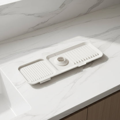 Waterproof Kitchen Sink Protector Mat with Drainage System - Lusomart