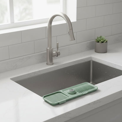Waterproof Kitchen Sink Protector Mat with Drainage System